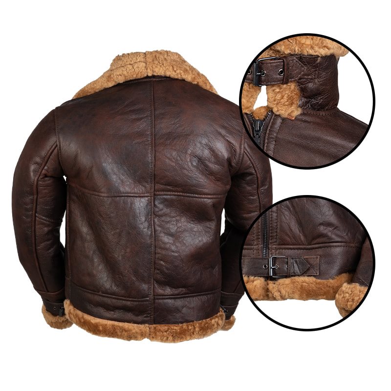 Mil-Tec Germany US B46 Sheepskin Leather Jacket