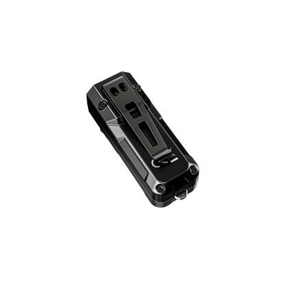 Nitecore TUP2 — tył obudowy i stalowy klips