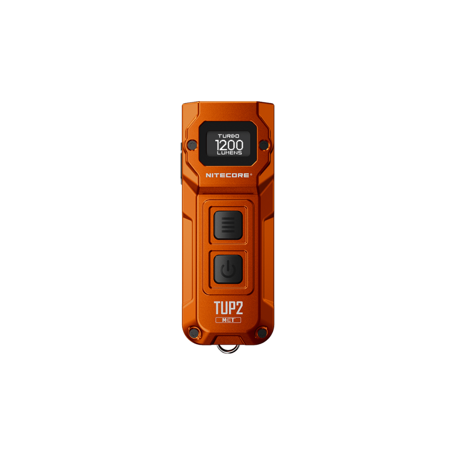 Nitecore TUP2 — pomarańczowy, widok z góry
