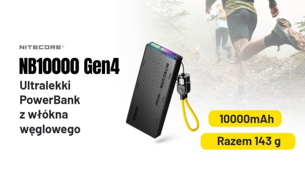 Zewnętrzna ładowarka Power Bank Nitecore NB10000 GEN4 (QC 3.0, 10000 mAh), 2xUSB-C A V A N G U A R D I S
