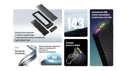 Zewnętrzna ładowarka Power Bank Nitecore NB10000 GEN4 (QC 3.0, 10000 mAh), 2xUSB-C A V A N G U A R D I S