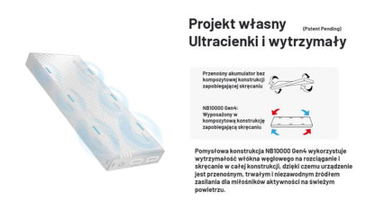 Zewnętrzna ładowarka Power Bank Nitecore NB10000 GEN4 (QC 3.0, 10000 mAh), 2xUSB-C A V A N G U A R D I S