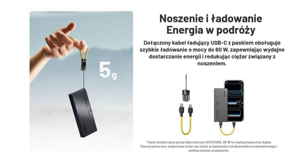 Zewnętrzna ładowarka Power Bank Nitecore NB10000 GEN4 (QC 3.0, 10000 mAh), 2xUSB-C A V A N G U A R D I S