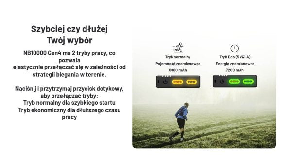 Zewnętrzna ładowarka Power Bank Nitecore NB10000 GEN4 (QC 3.0, 10000 mAh), 2xUSB-C A V A N G U A R D I S