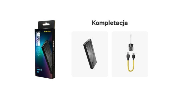 Zewnętrzna ładowarka Power Bank Nitecore NB10000 GEN4 (QC 3.0, 10000 mAh), 2xUSB-C A V A N G U A R D I S