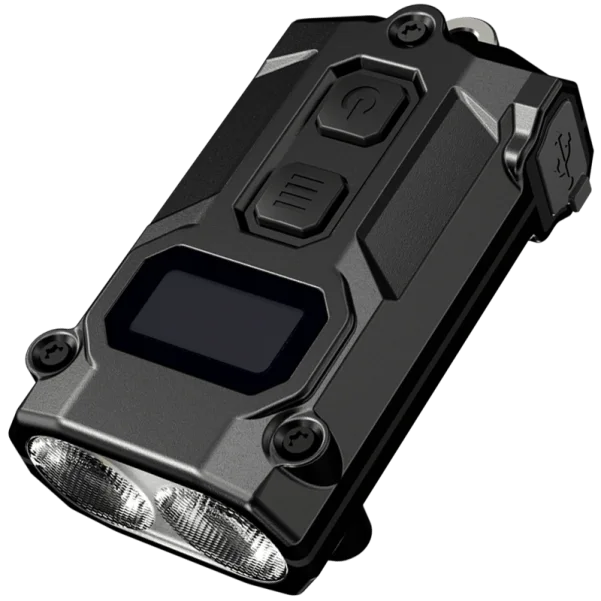 Latarka Nitecore TINI 3 (2xNiteLab UHE  LED, 600 lumenów, 5 trybów, USB-C), Czarny