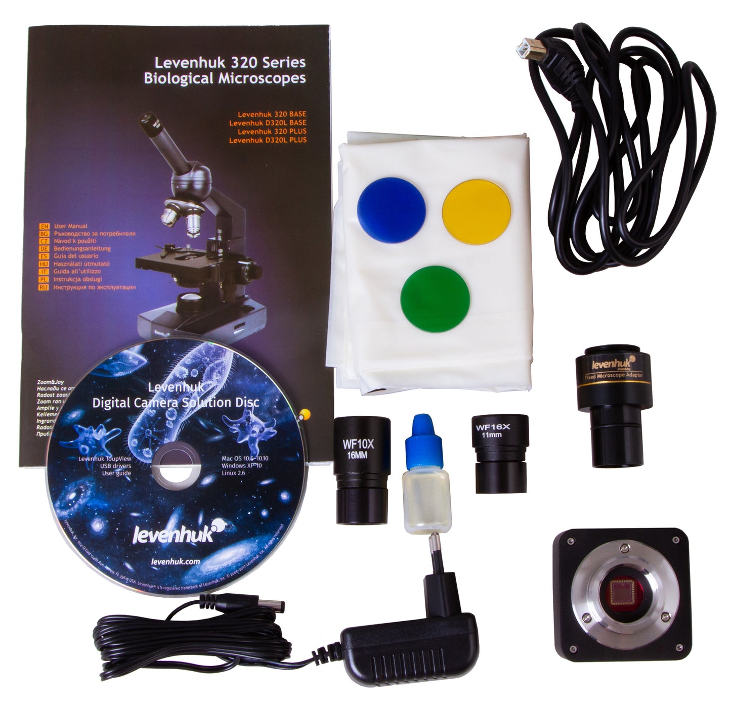 Levenhuk D320L PLUS 3.1M Digital Monocular Microscope