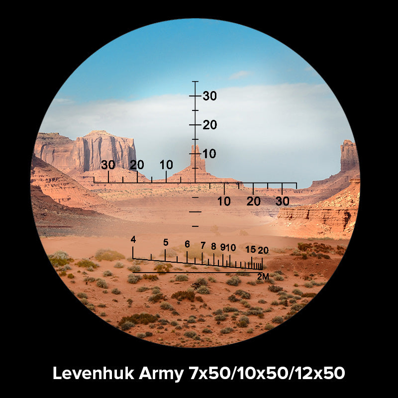 Levenhuk Army 10x50 Binoculars with Reticle