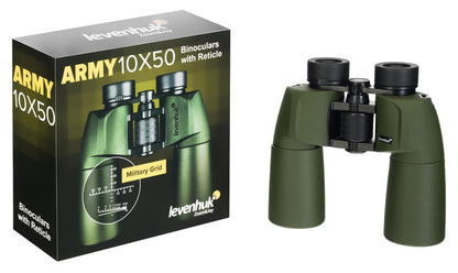 Levenhuk Army 10x50 Binoculars with Reticle