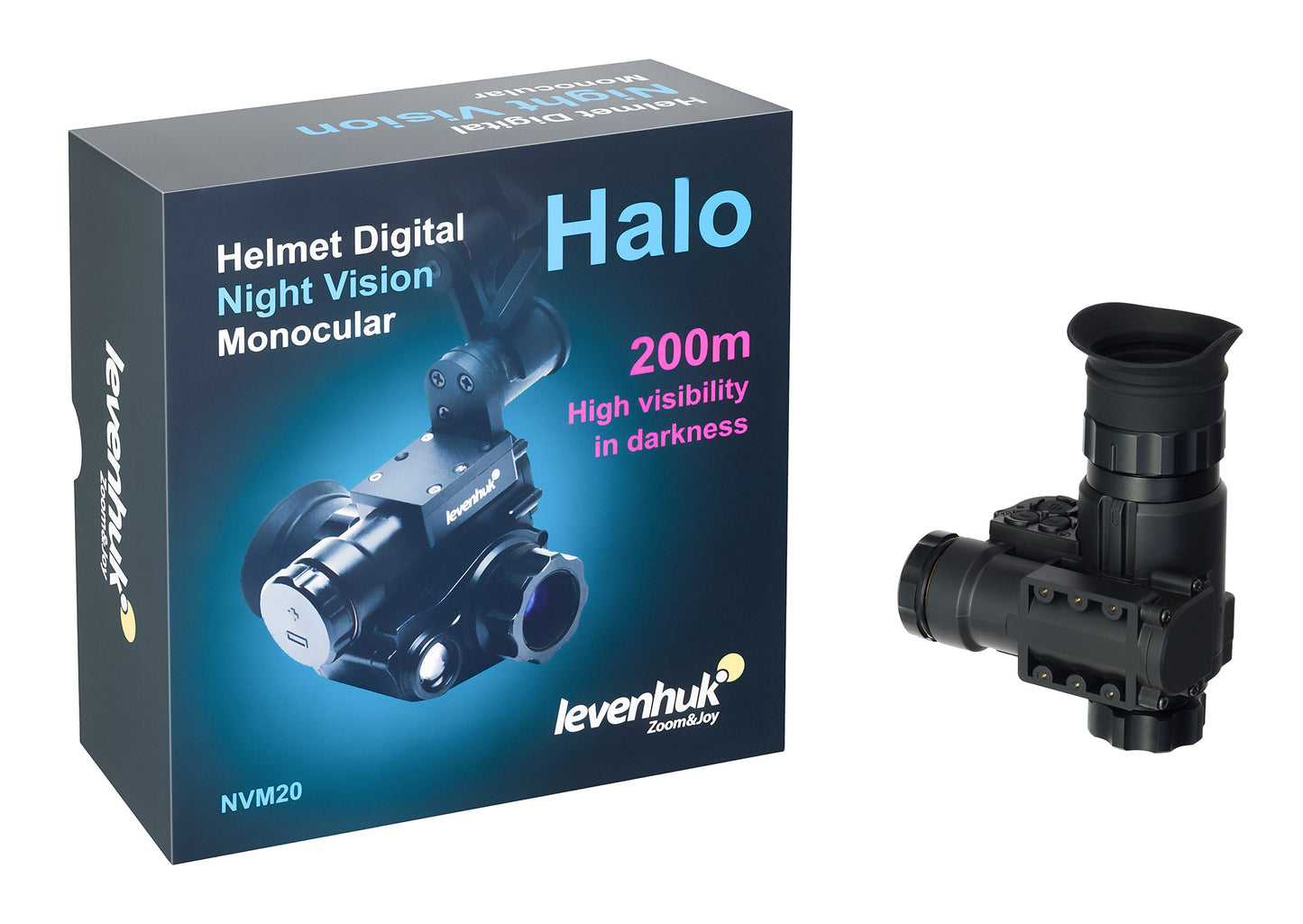 Cyfrowy monokular noktowizyjny Levenhuk Halo NVM20 Helmet