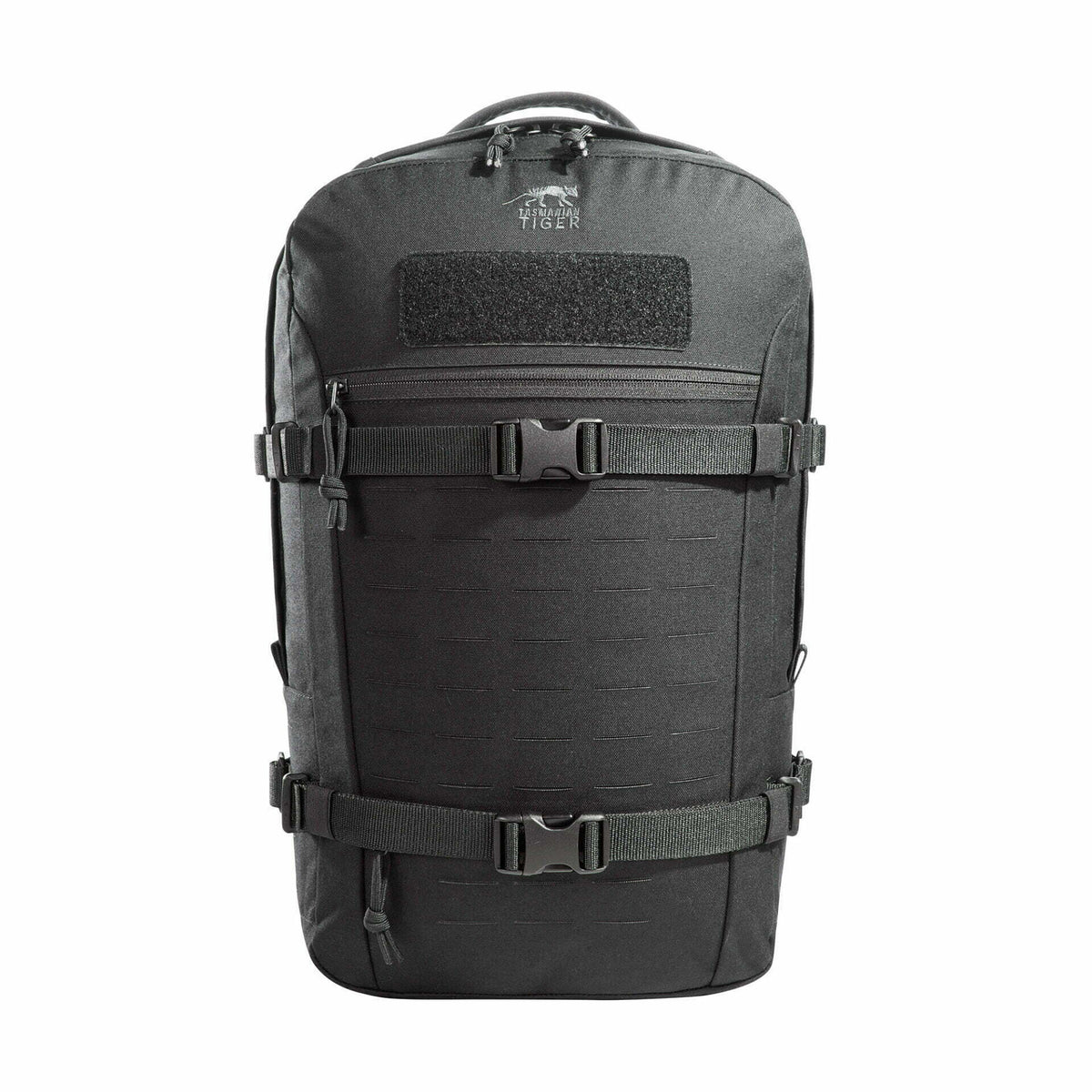 Tasmanian Tiger Modular Daypack XL — czarny plecak, widok z przodu