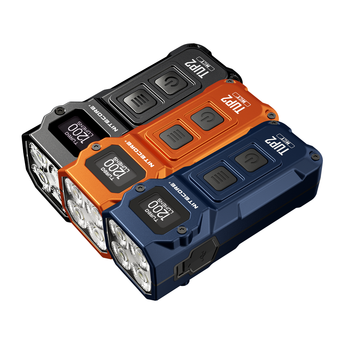 Nitecore TUP2 — trzy kolory obudowy