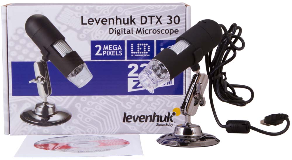 Mikroskop cyfrowy Levenhuk DTX 30 — szczegóły
