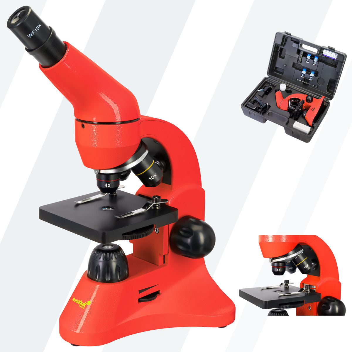 Mikroskop Levenhuk Rainbow 50L Orange 40–800x K50 — zdjęcie 1