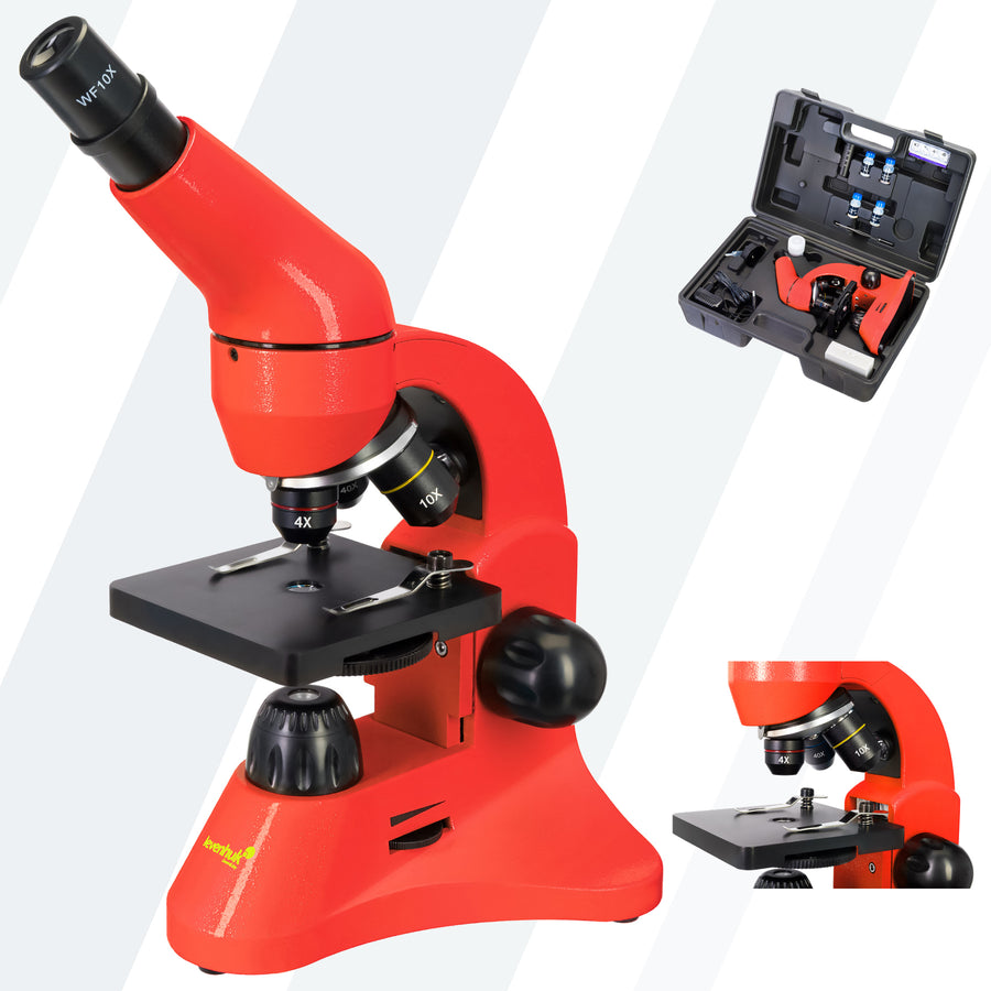 Mikroskop Levenhuk Rainbow 50L Orange 40–800x K50 — zdjęcie 1