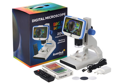 Mikroskop cyfrowy Levenhuk Rainbow DM500 LCD — szczegóły