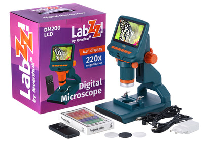 Mikroskop cyfrowy Levenhuk LabZZ DM200 LCD — szczegóły