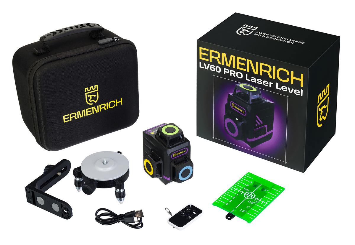 Poziomica laserowa Ermenrich PRO LV60 — szczegóły