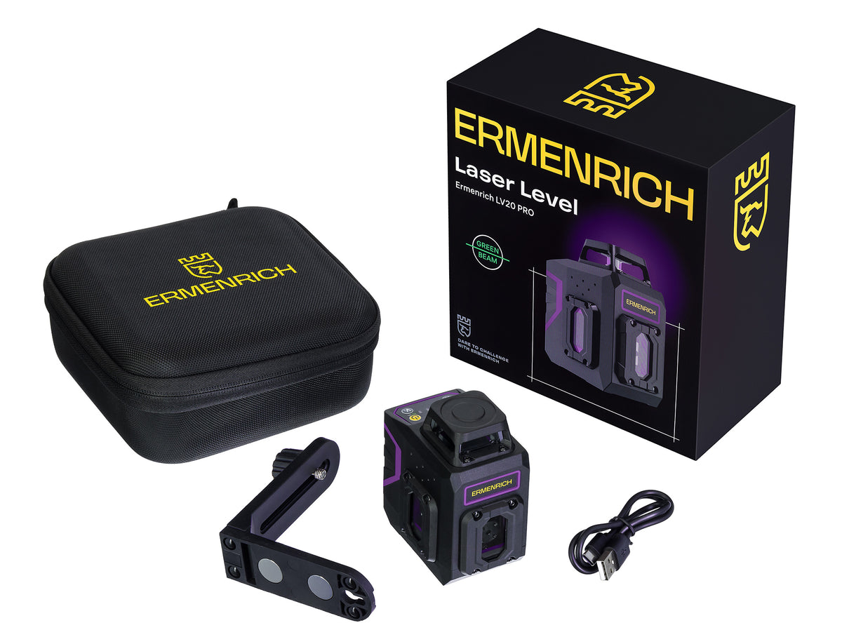 Poziomica laserowa Ermenrich PRO LV20 — szczegóły