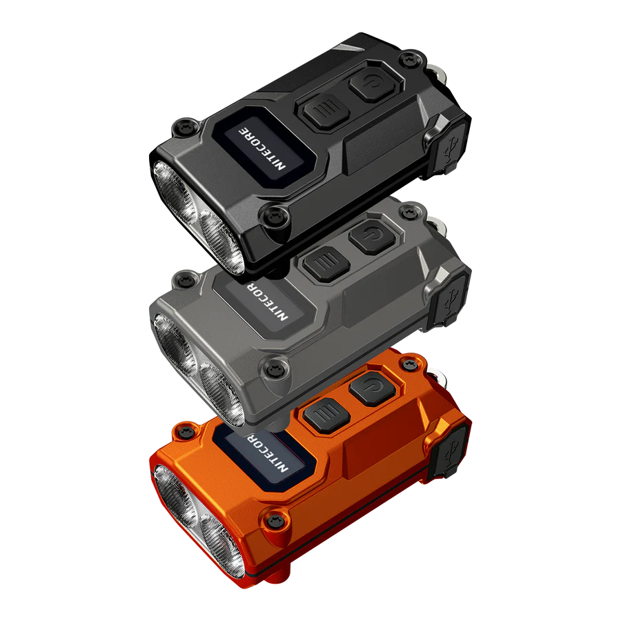 Nitecore TINI 3 MCT Taschenlampe (LED-Anzeige, USB-C), Grau 