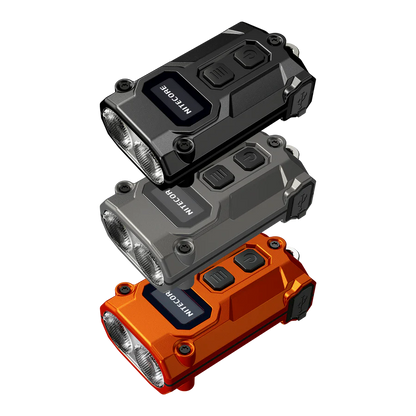 Nitecore TINI 3 MCT Taschenlampe (LED-Anzeige, USB-C), Grau 